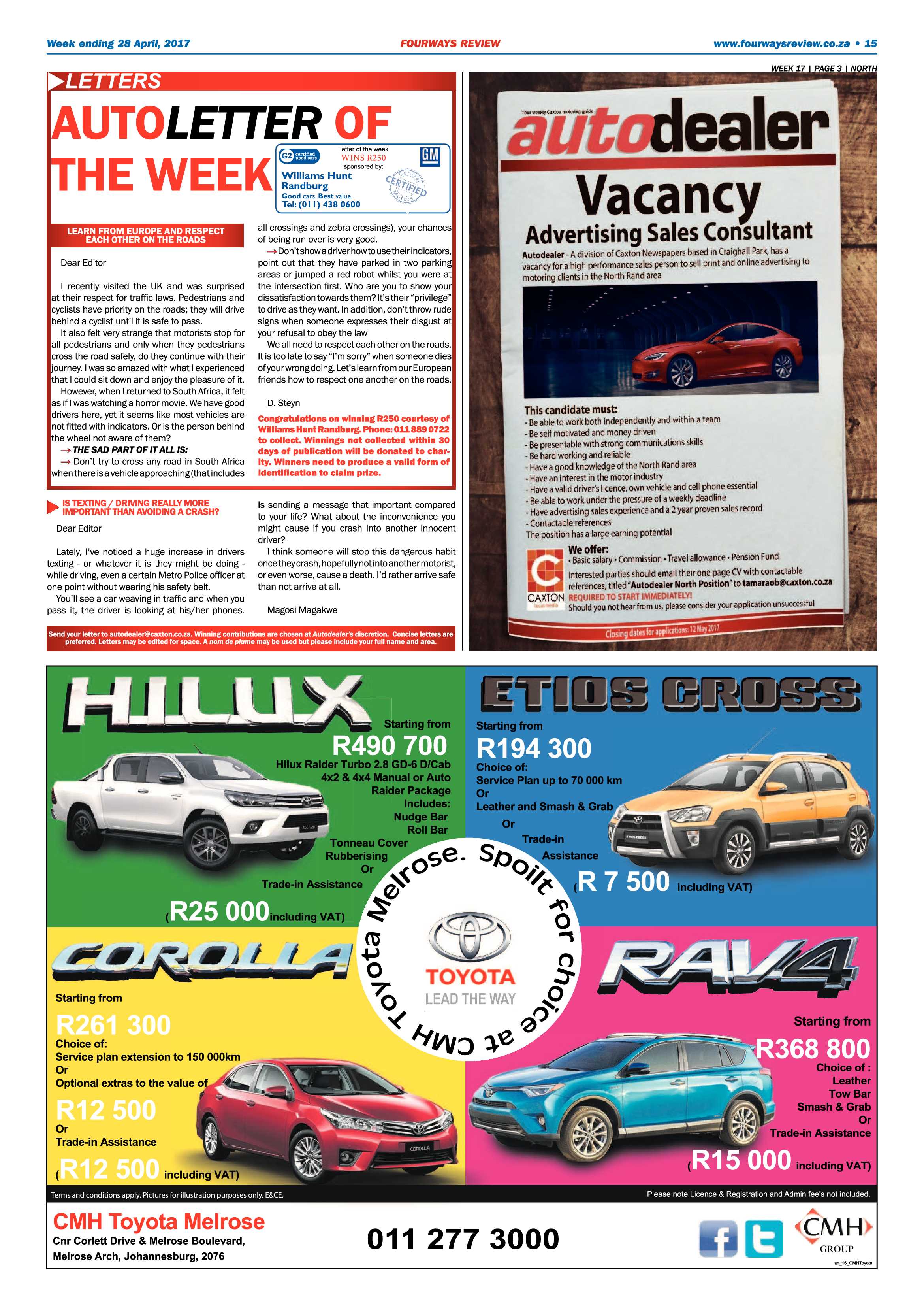 Fourways Review 28 April 2017 page 15