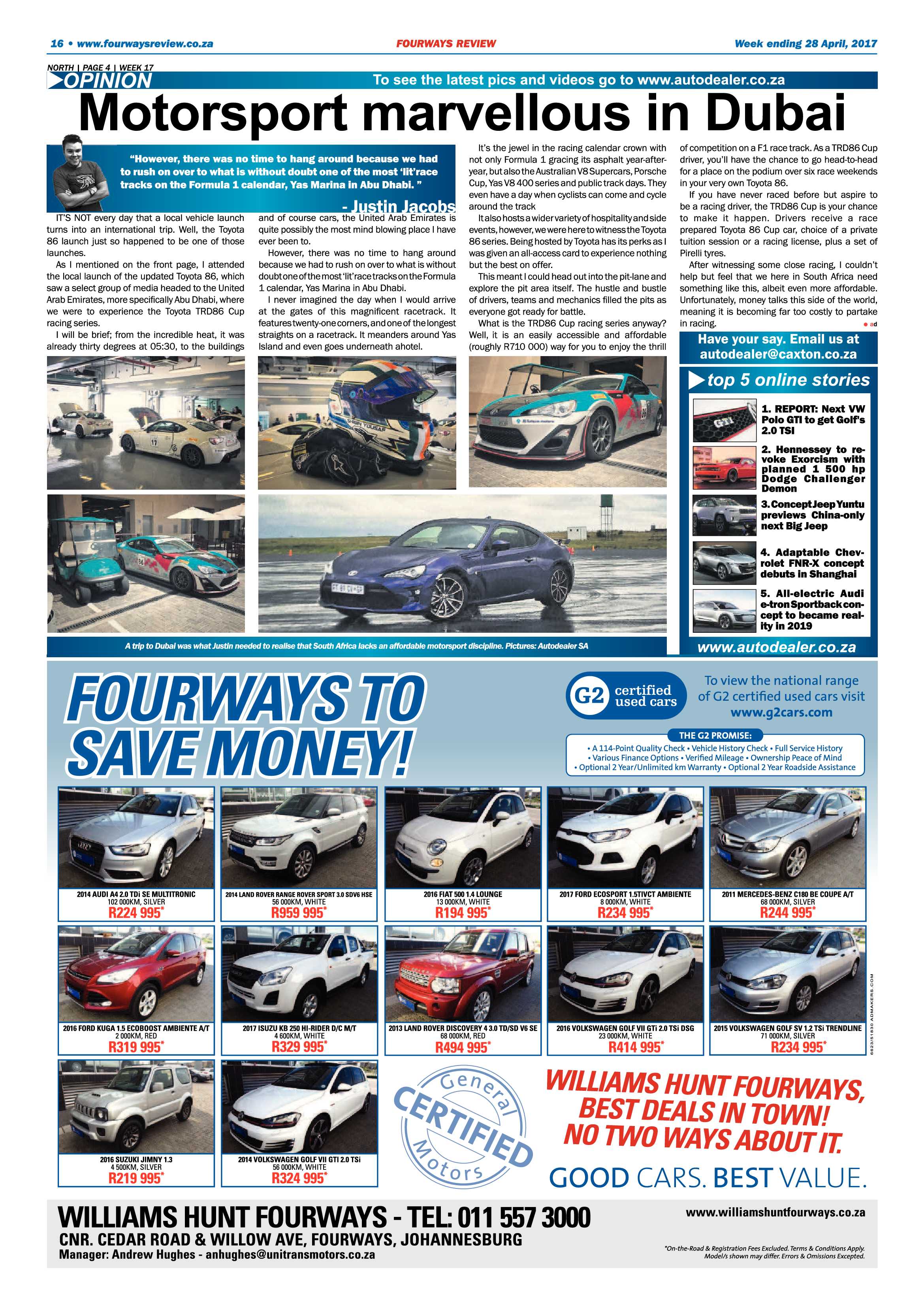 Fourways Review 28 April 2017 page 16