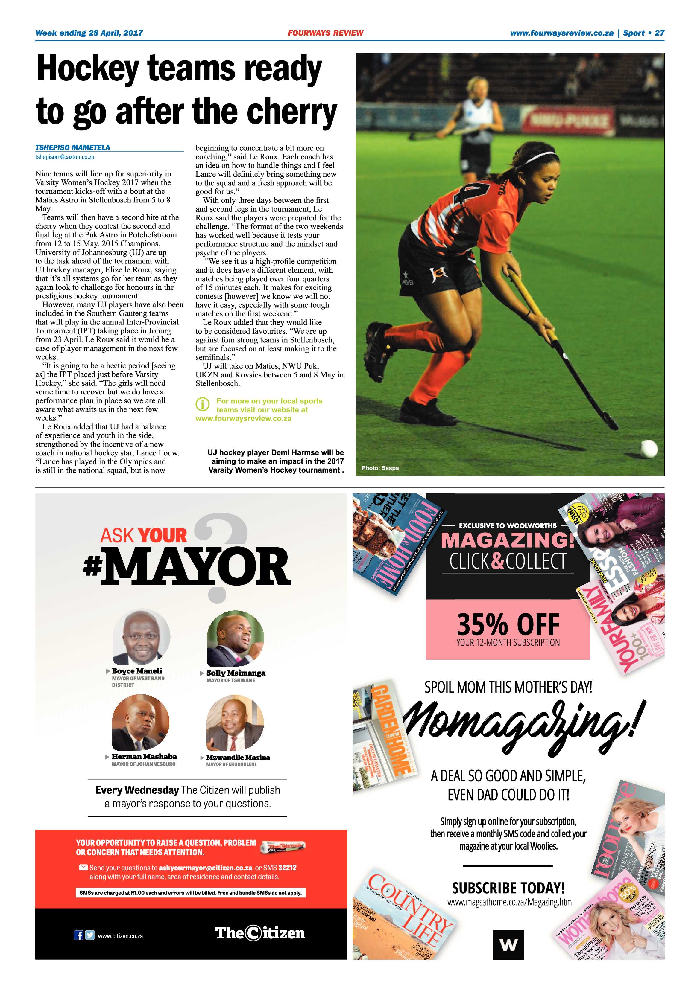 Fourways Review 28 April 2017 page 27