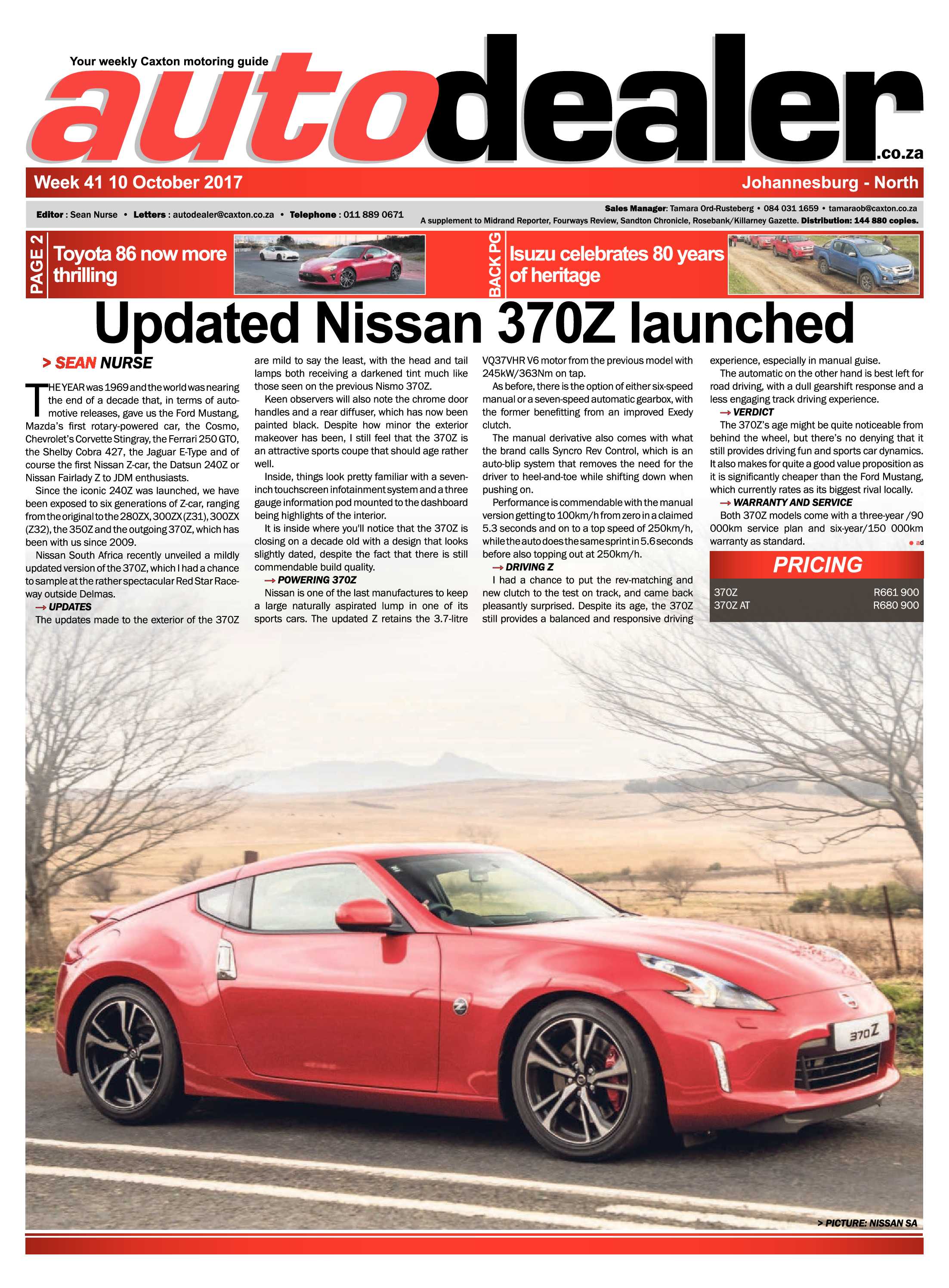 Autodealer North 10 October, 2017 page 1