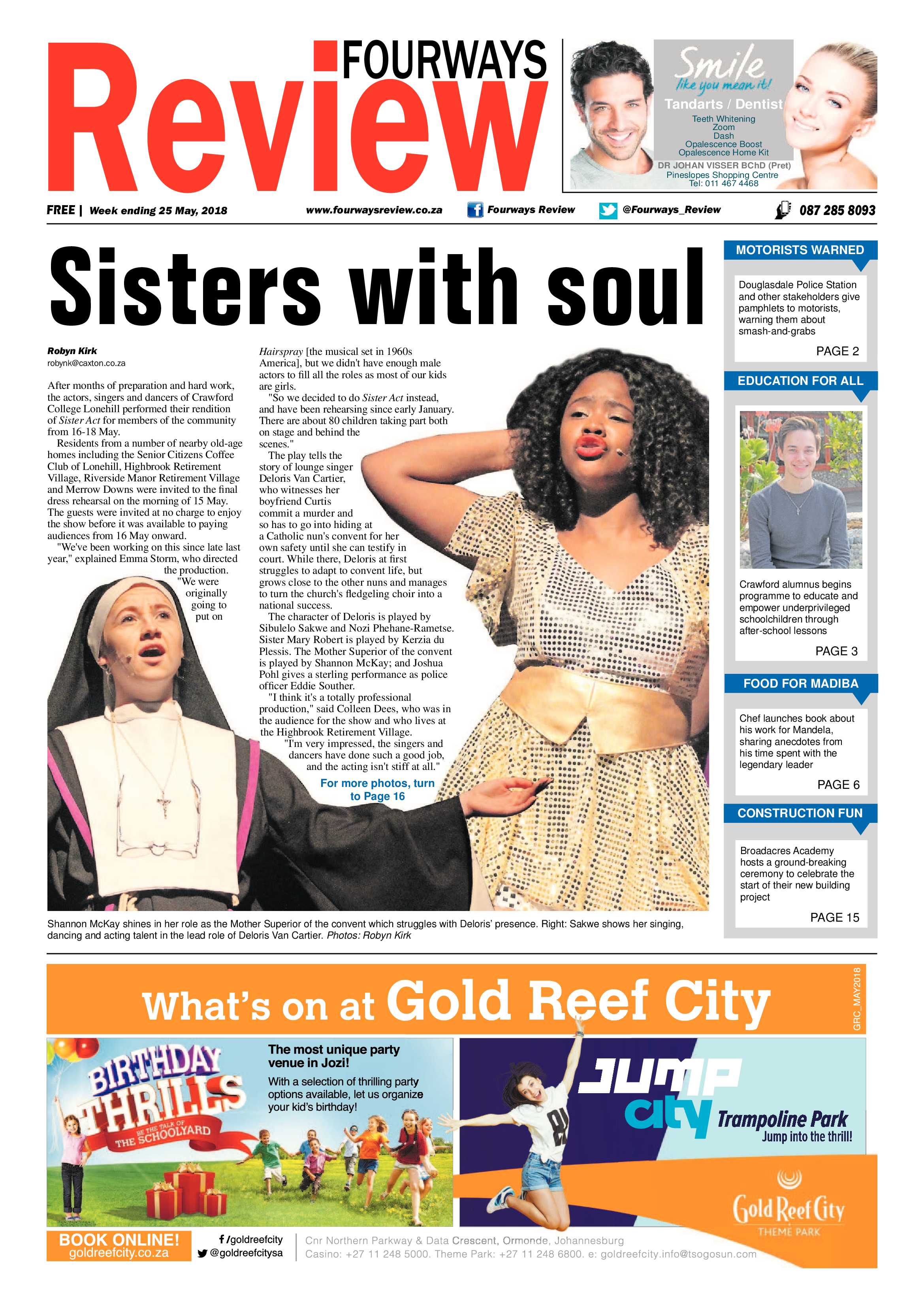 Fourways Review 25 May 2018 page 1