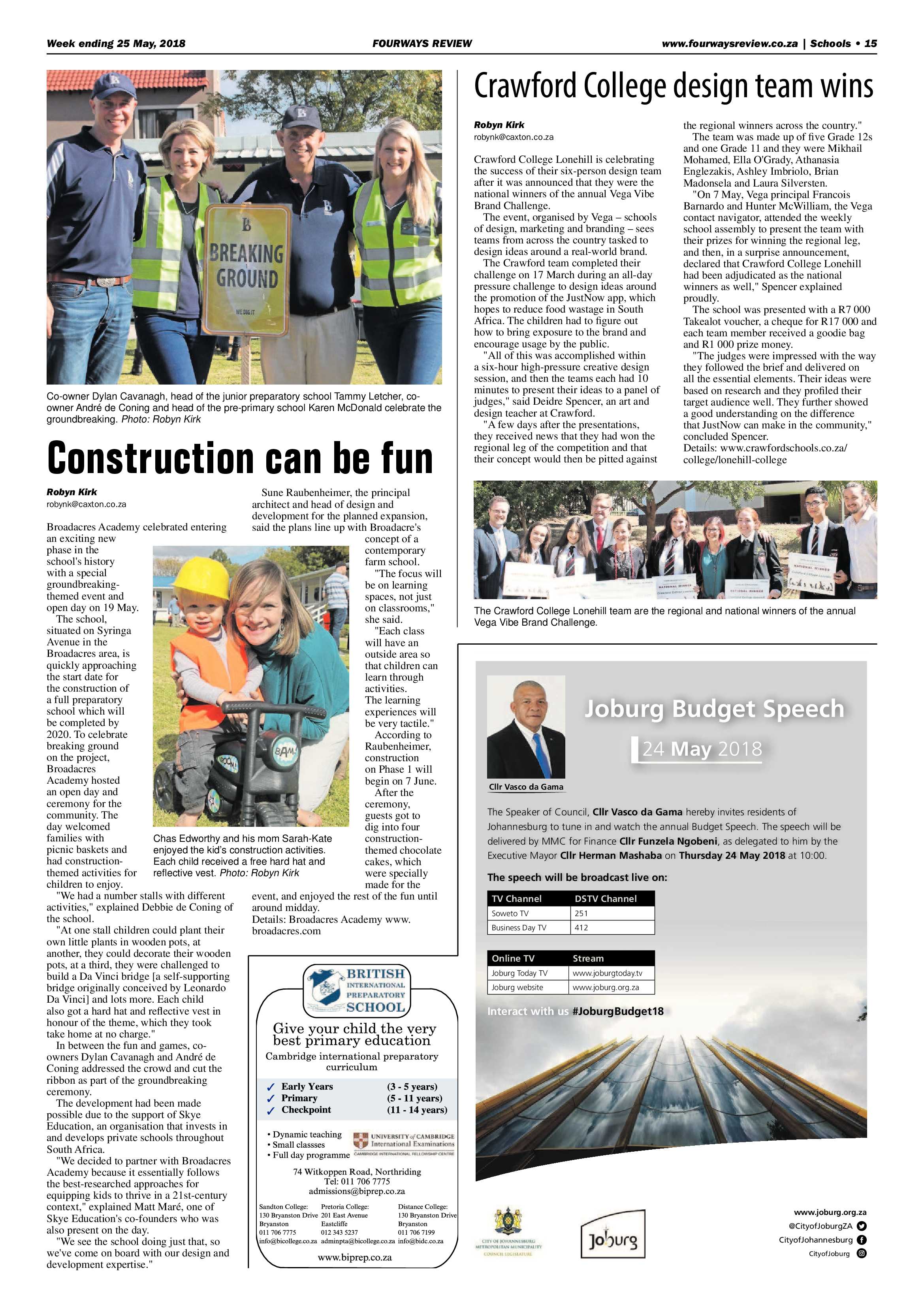 Fourways Review 25 May 2018 page 15