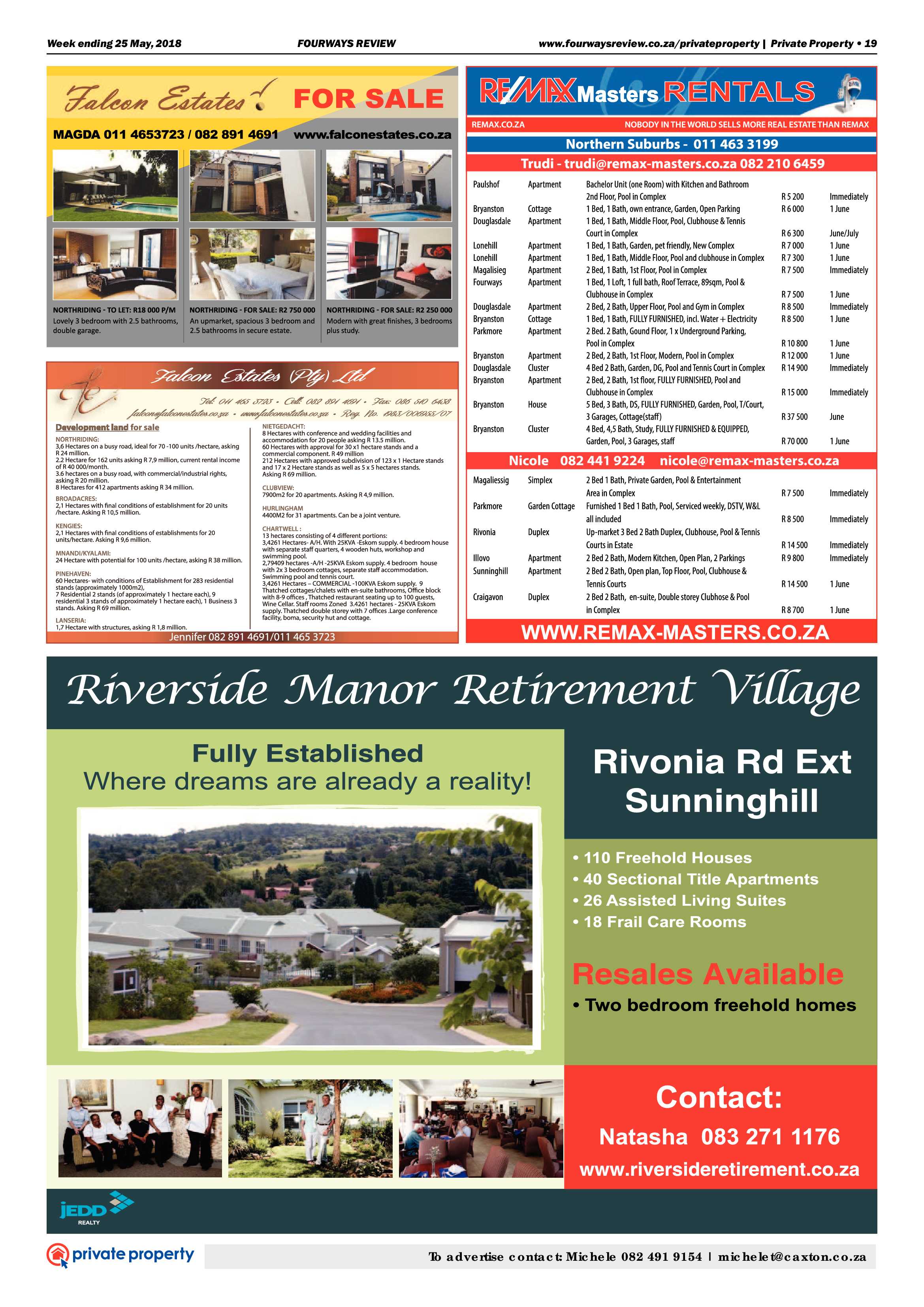 Fourways Review 25 May 2018 page 19