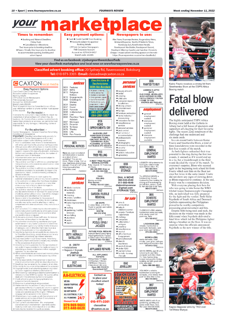 Fourways Review Nov 11 2022 page 10