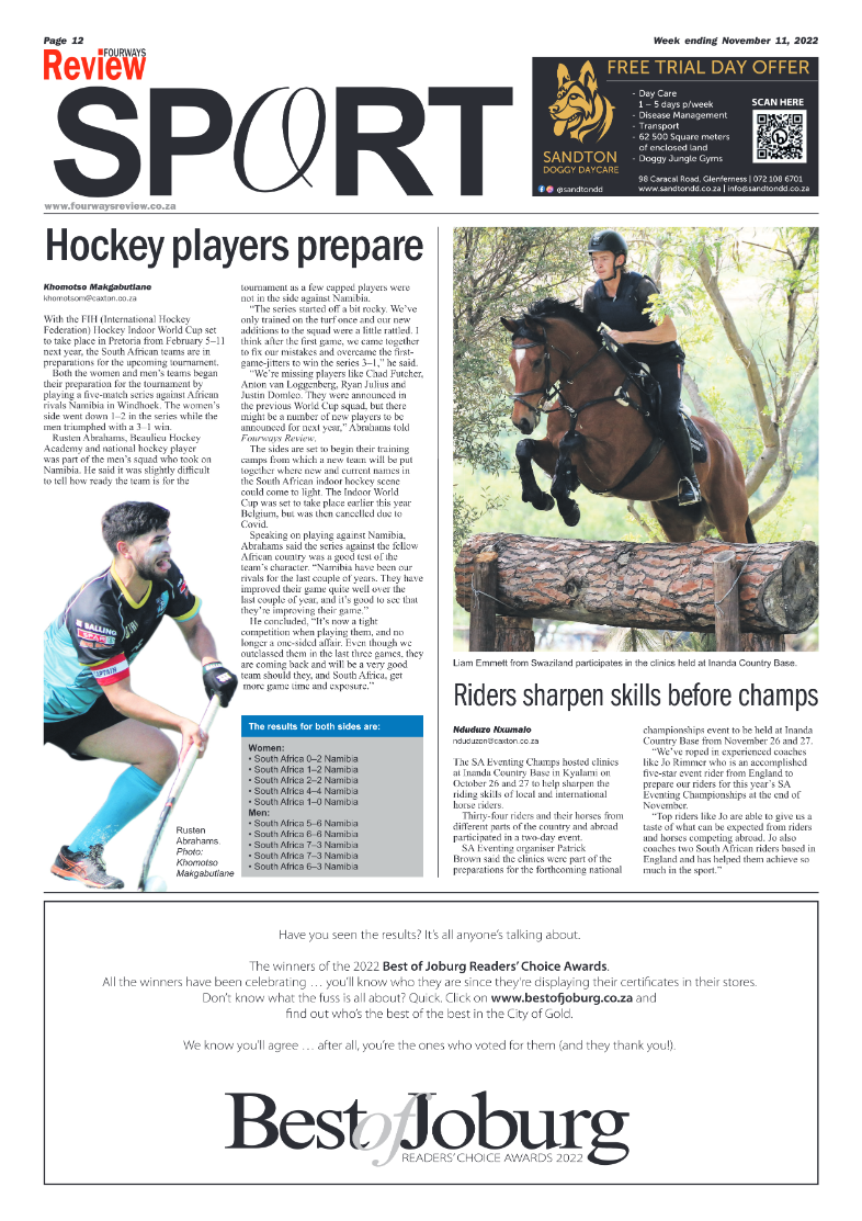 Fourways Review Nov 11 2022 page 12