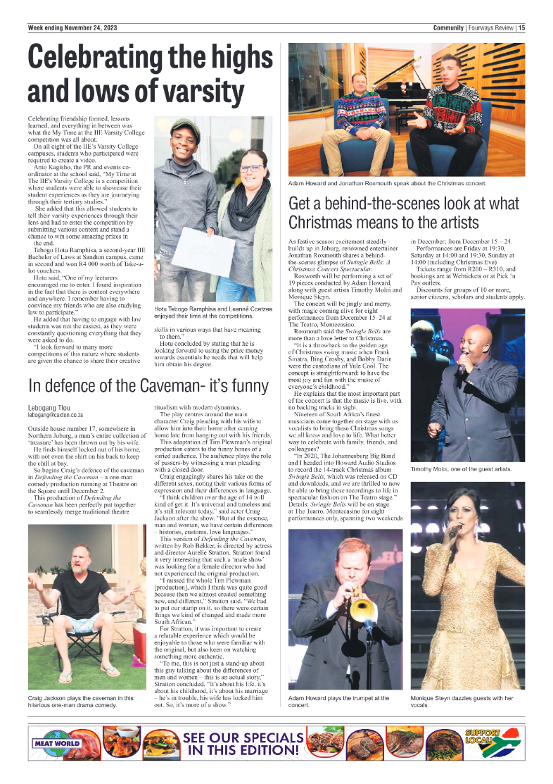 Fourways Review 24 November 2023 page 15