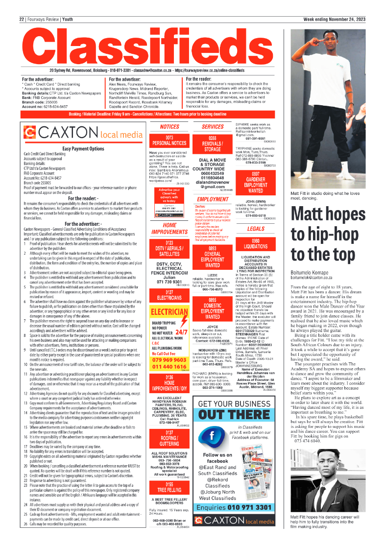 Fourways Review 24 November 2023 page 22