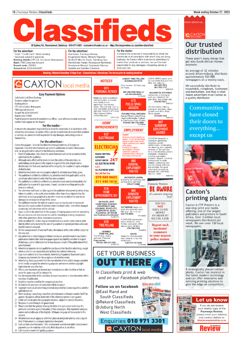 Fourways Review 27 October 2023 page 10