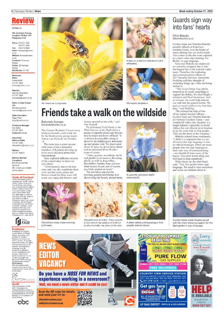 Fourways Review 27 October 2023 page 4