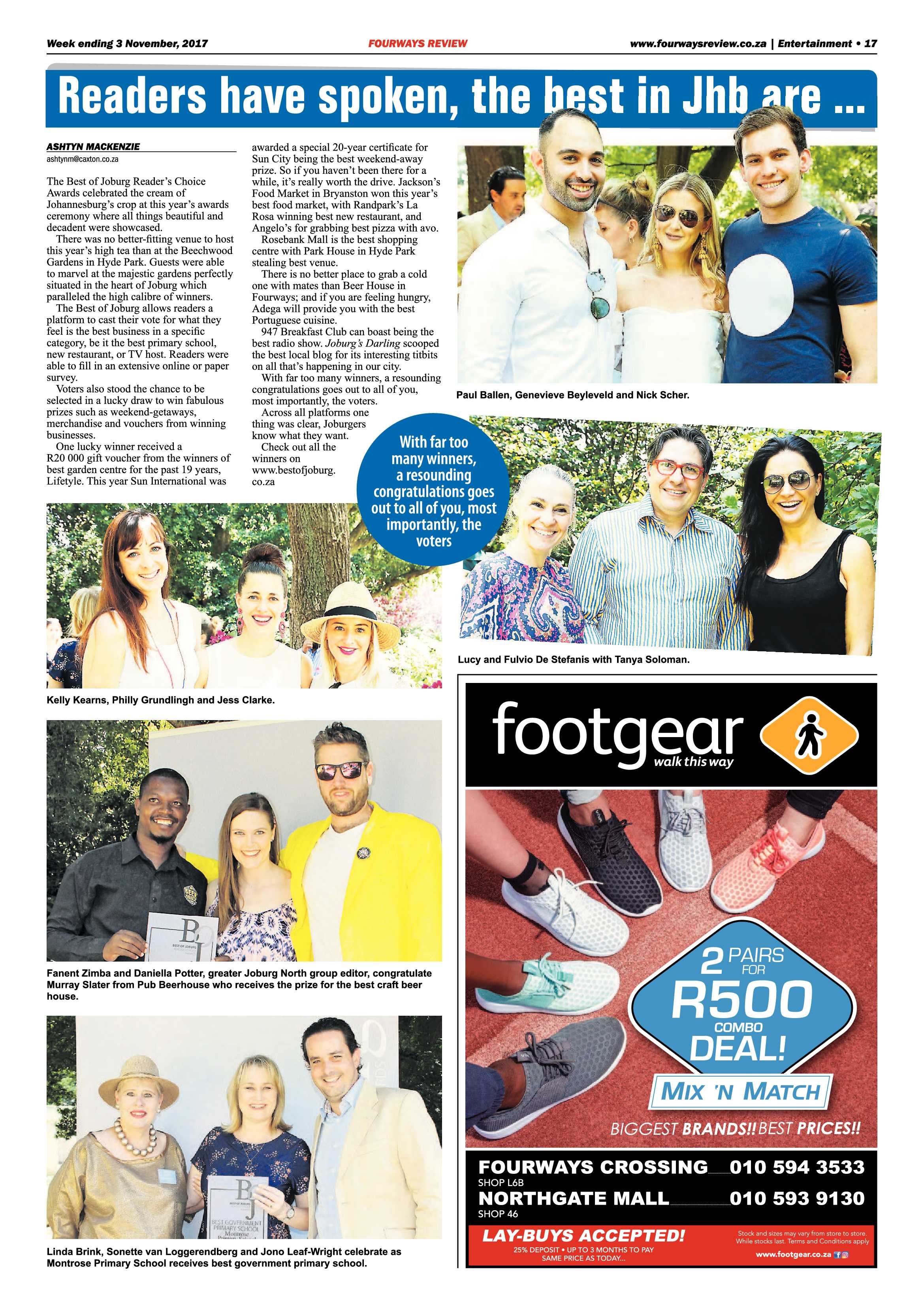 Fourways Review 3 November 2017 page 17