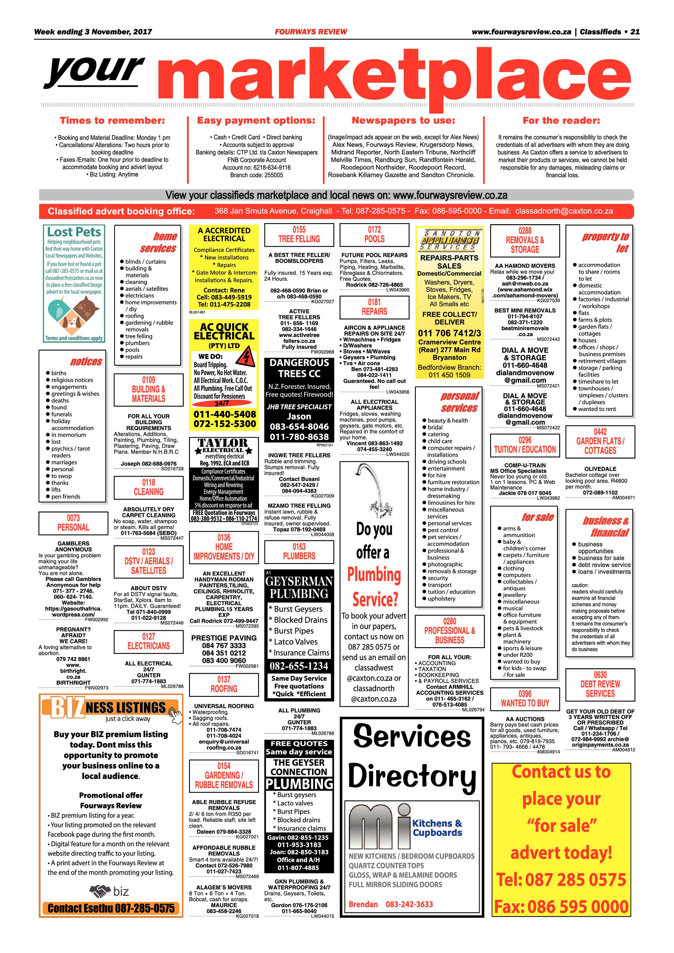 Fourways Review 3 November 2017 page 21