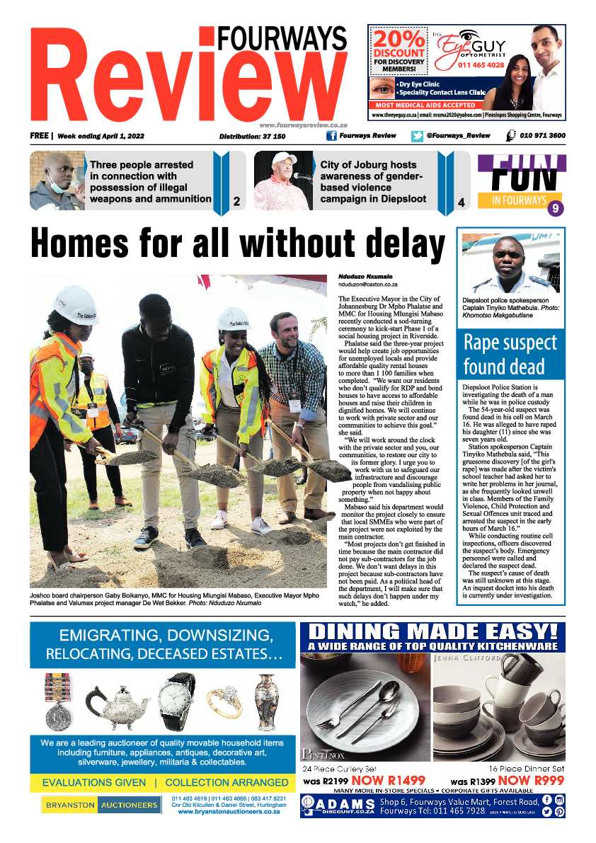 Fourways Review 01 April 2022 page 1