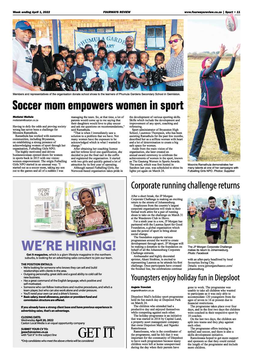 Fourways Review 01 April 2022 page 11