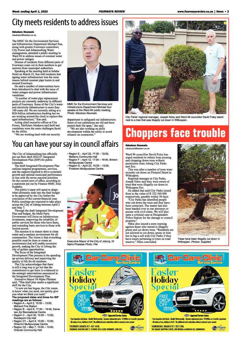 Fourways Review 01 April 2022 page 3