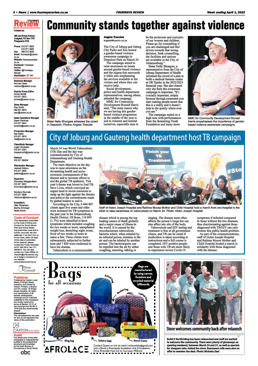 Fourways Review 01 April 2022 page 4