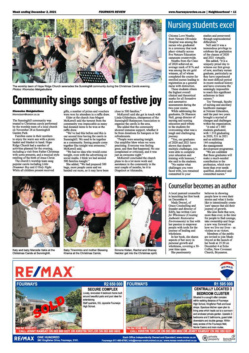 Fourways Review 03 December 2021 page 11