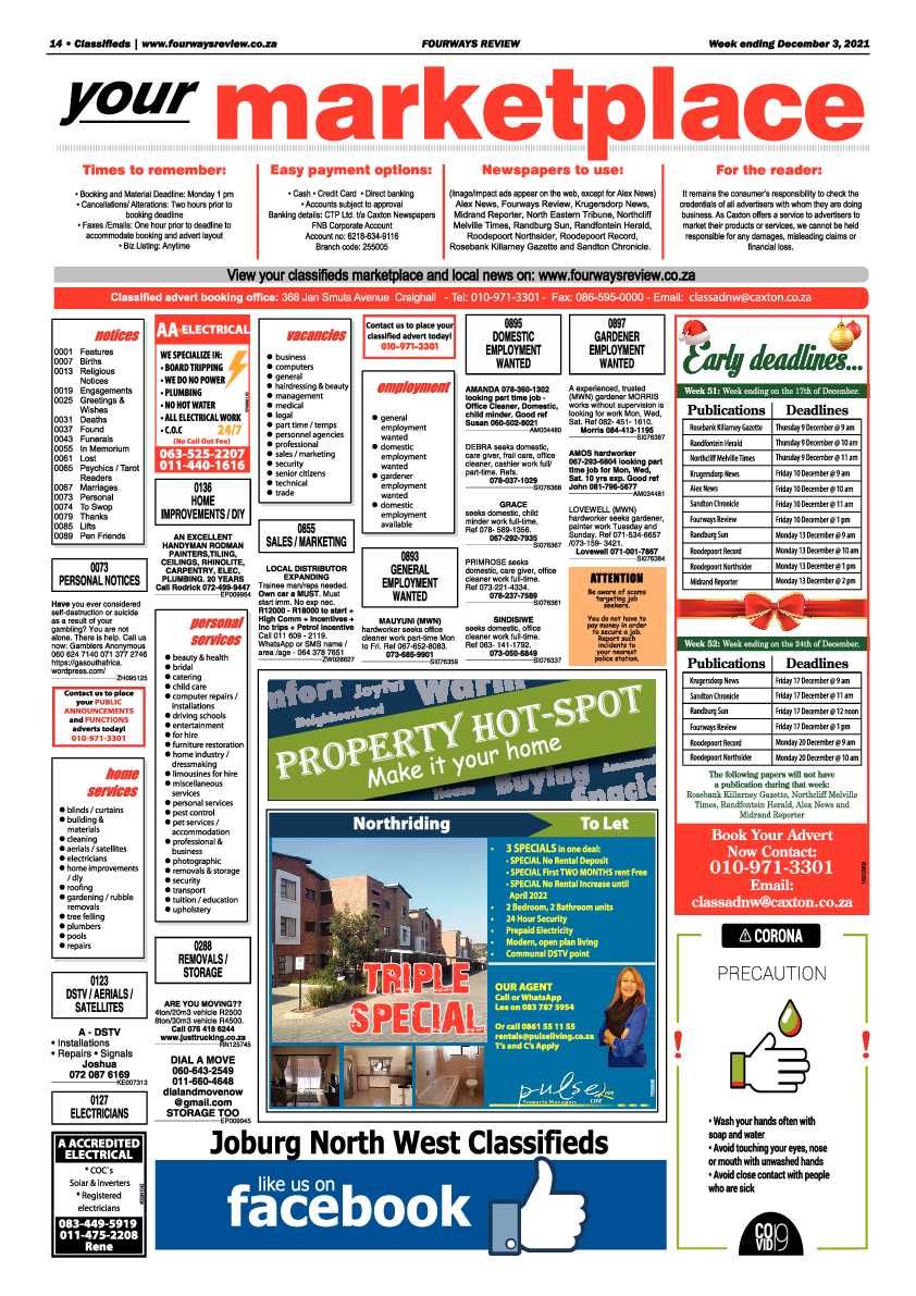 Fourways Review 03 December 2021 page 14