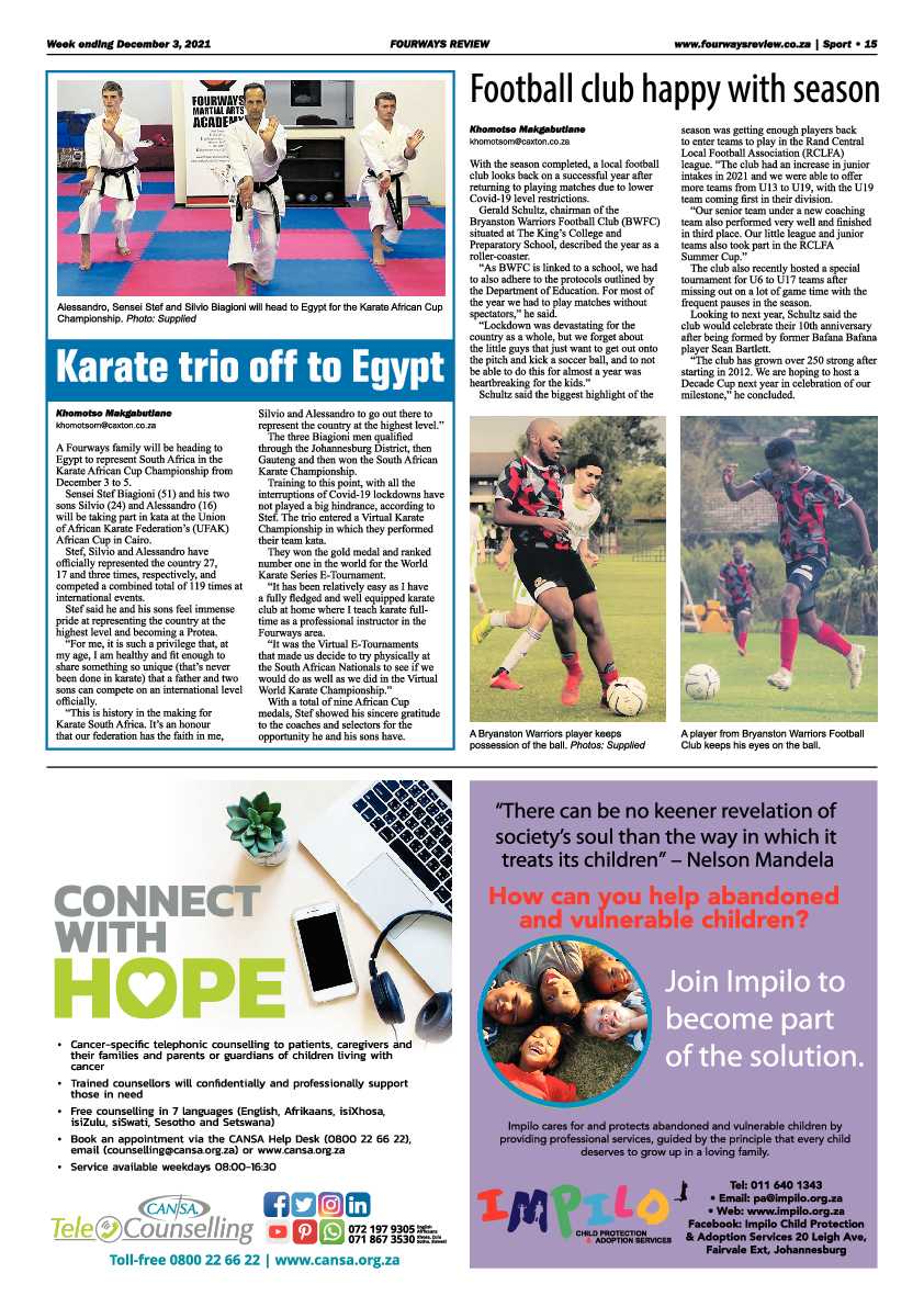 Fourways Review 03 December 2021 page 15