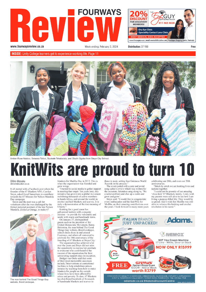 Fourways Review 02 February 2024 page 1