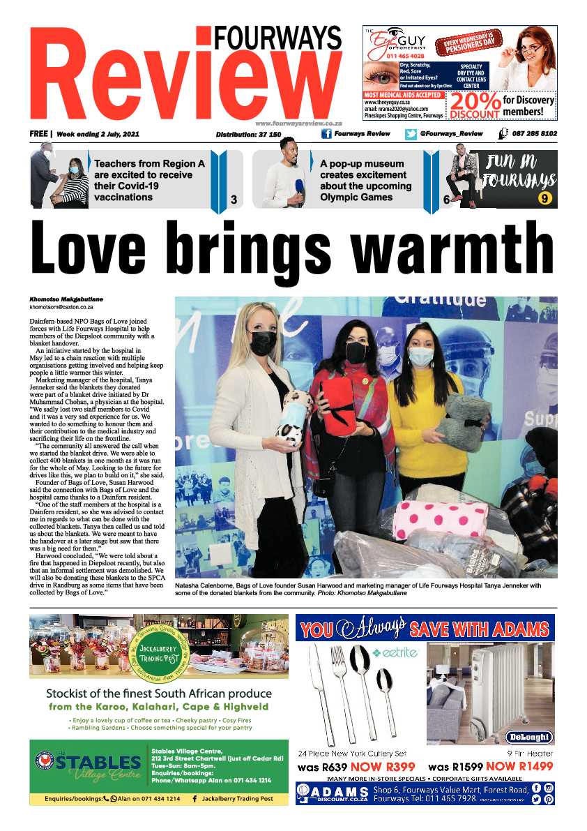Fourways Review 02 July 2021 page 1