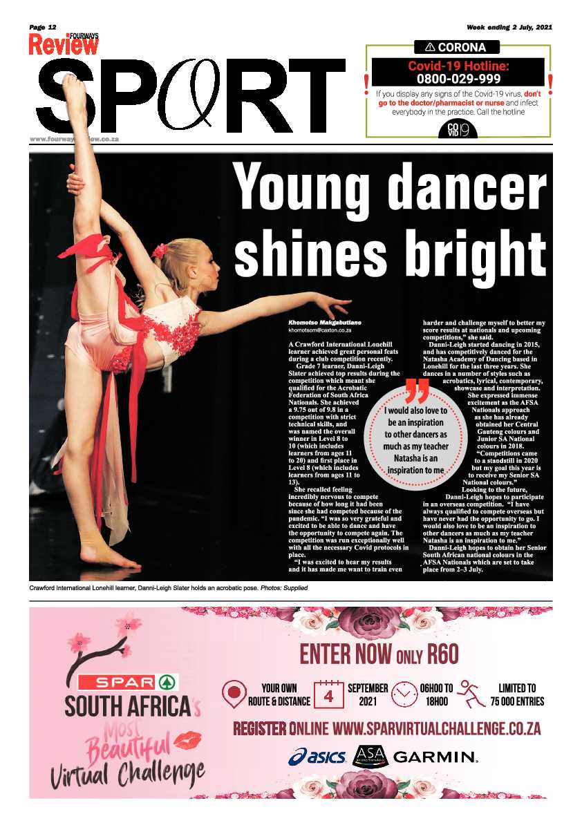 Fourways Review 02 July 2021 page 12
