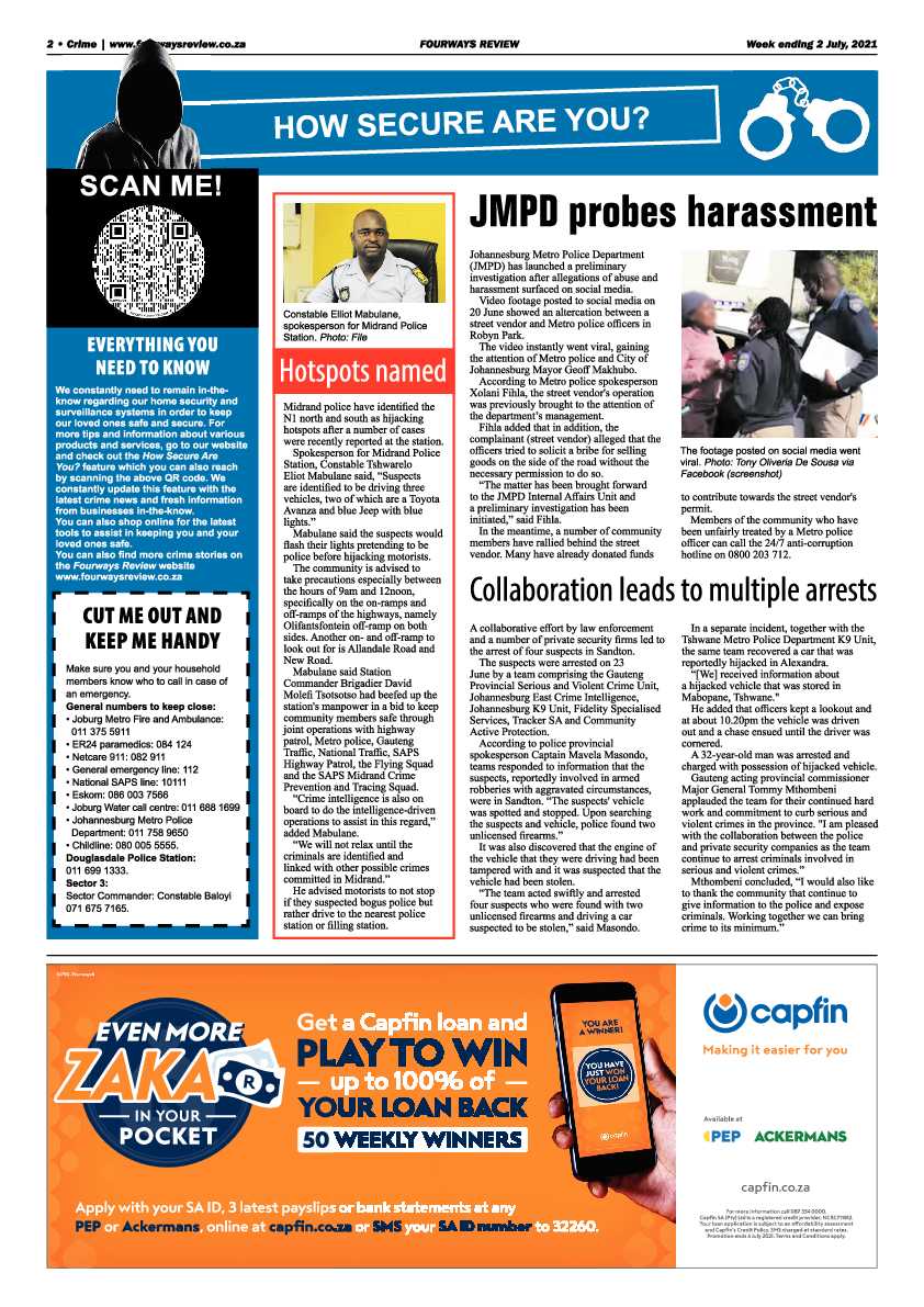 Fourways Review 02 July 2021 page 2