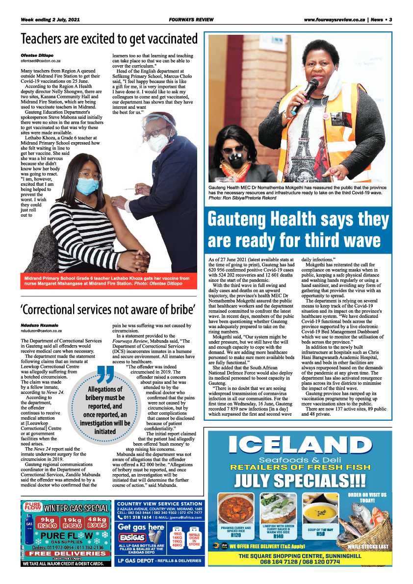 Fourways Review 02 July 2021 page 3