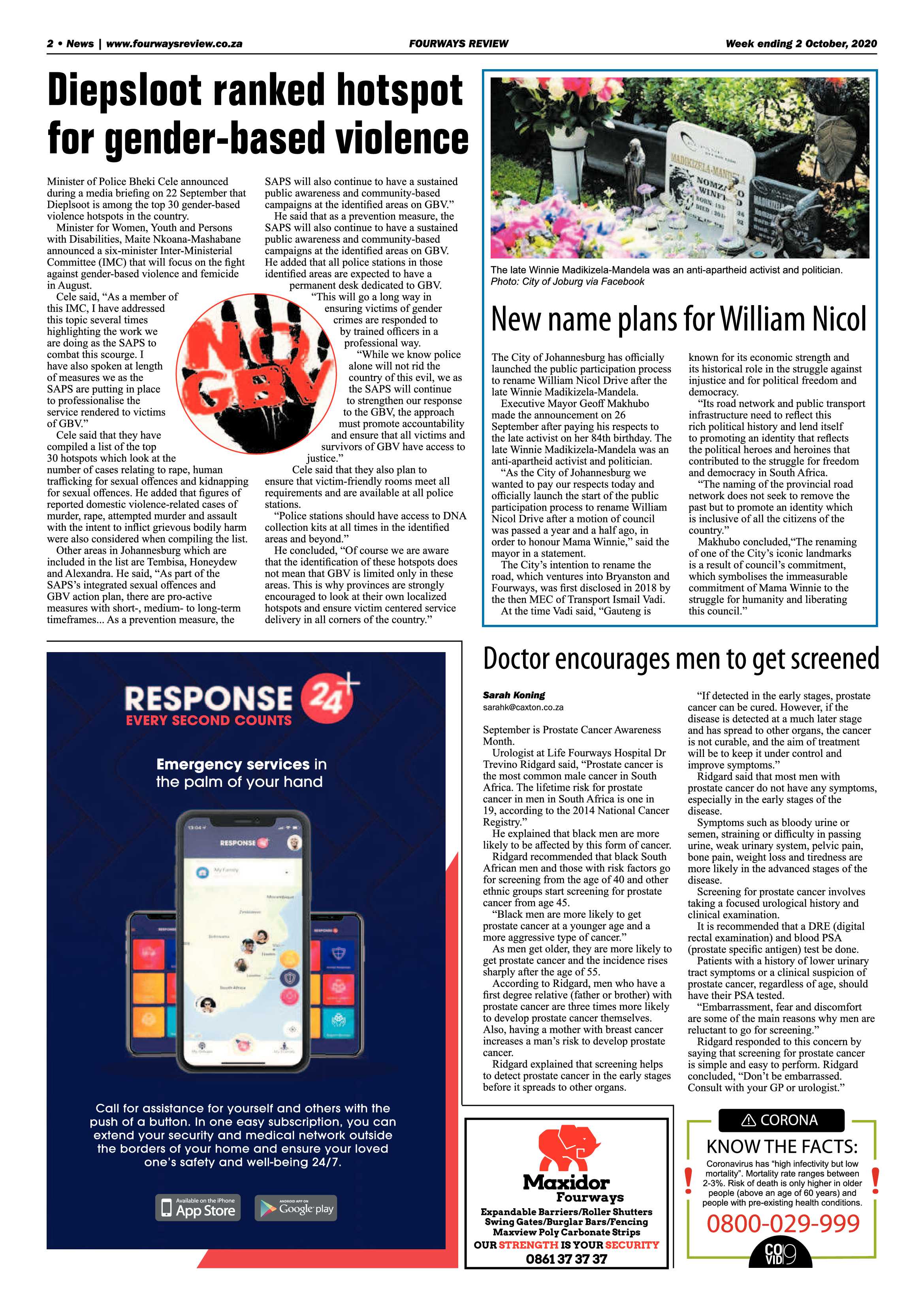 Fourways Review 02 October 2020 page 2