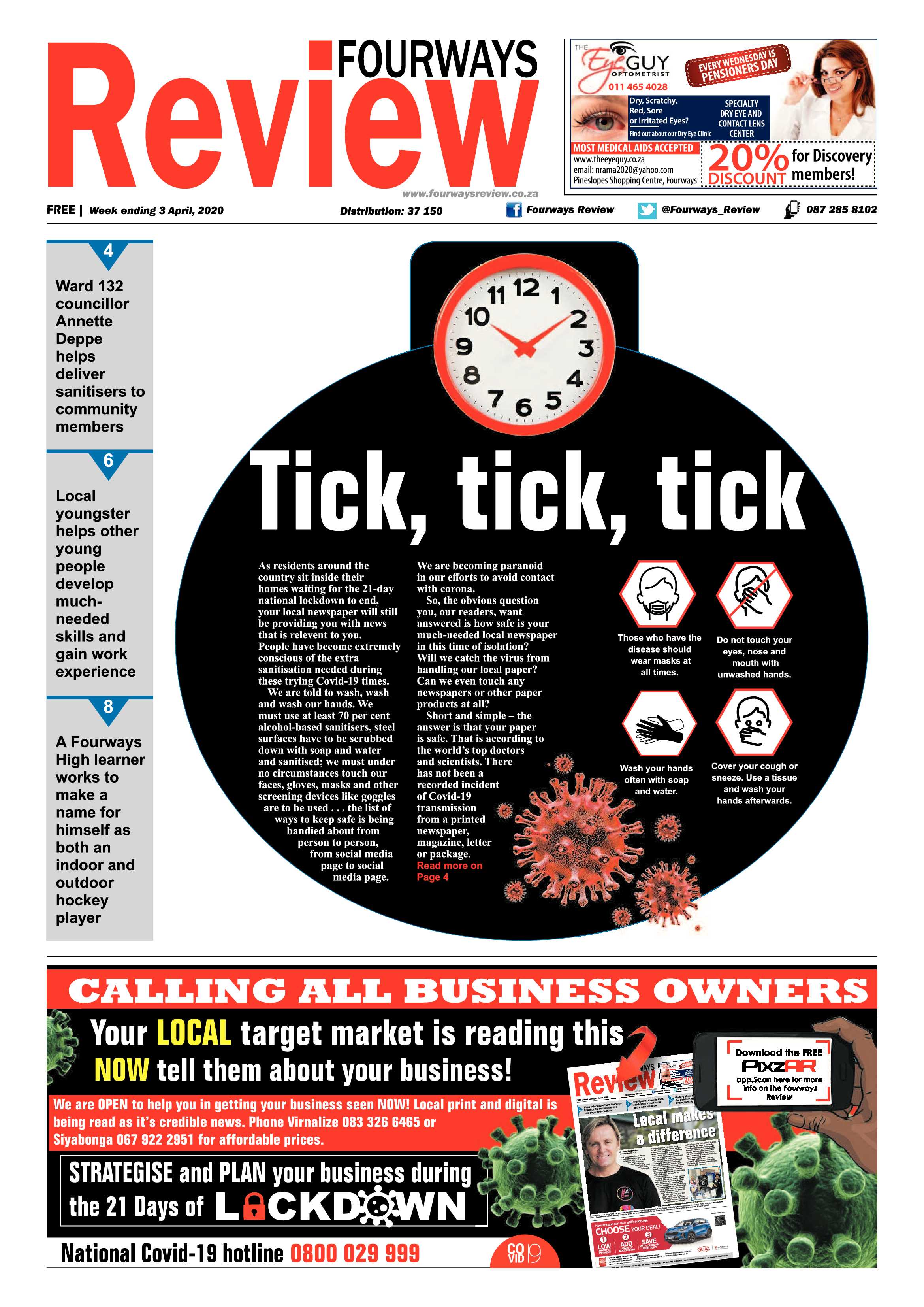 Fourways Review 03 April 2020 page 1