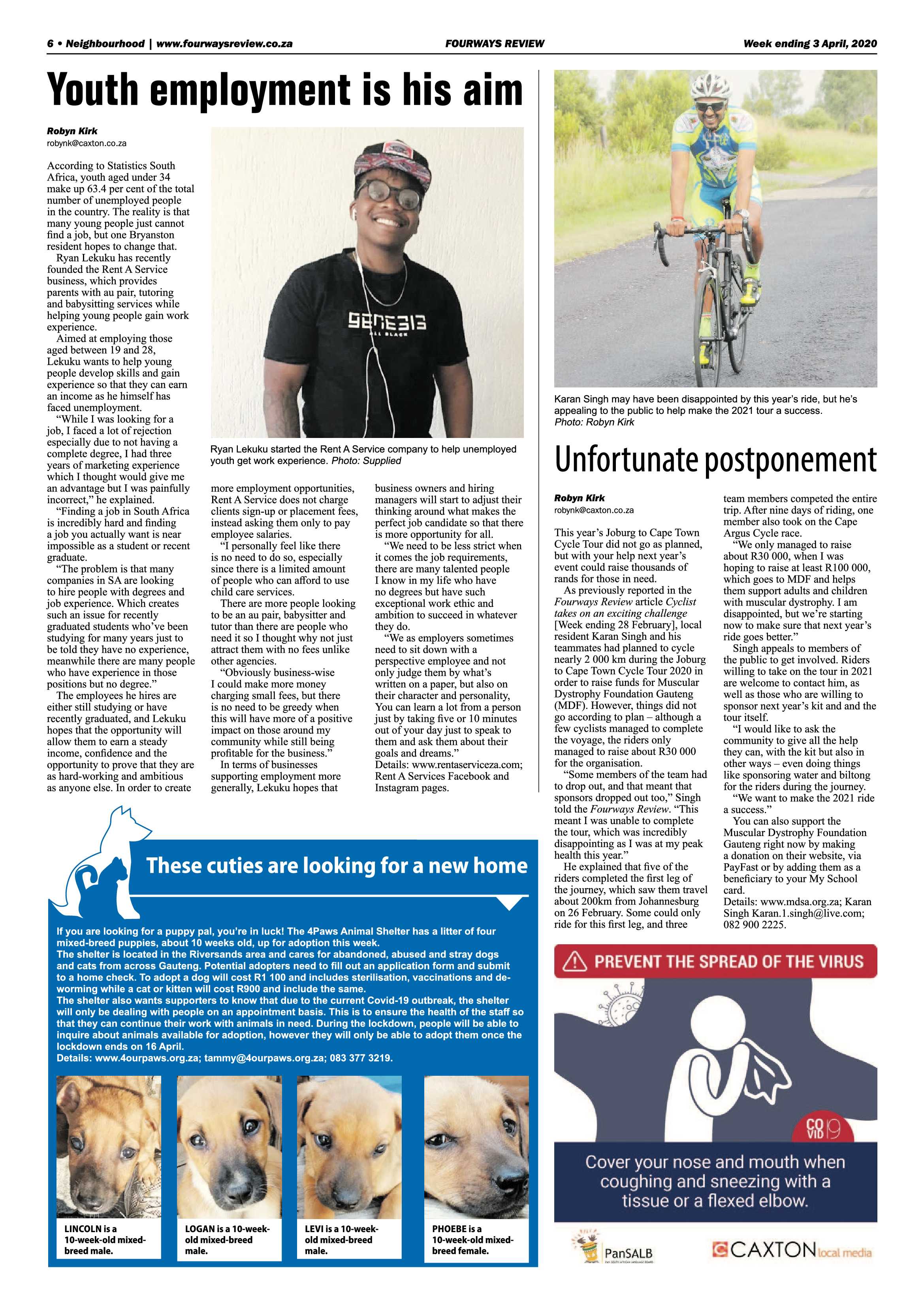 Fourways Review 03 April 2020 page 6