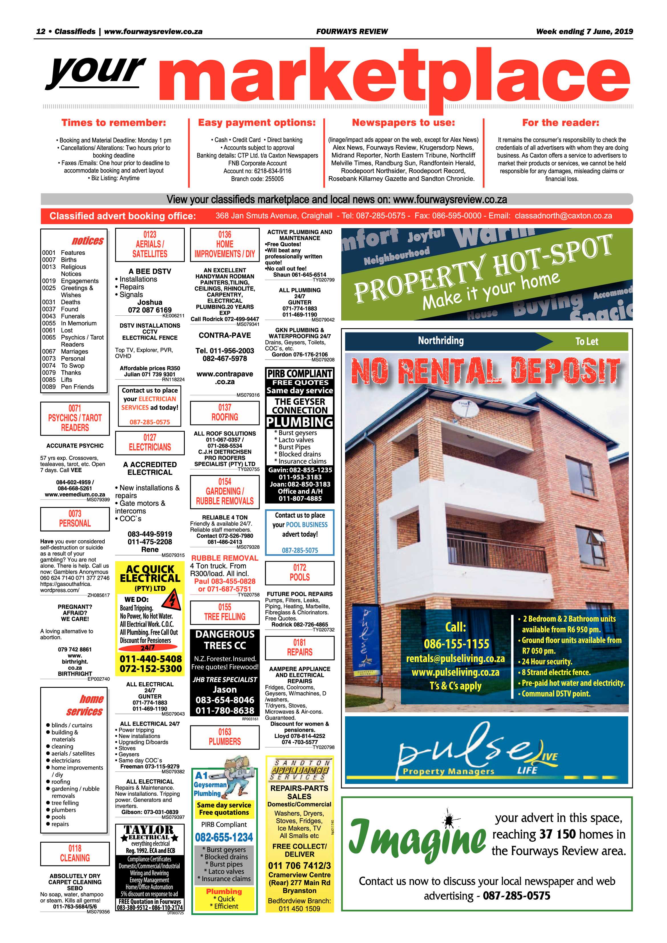 Fourways Review 03 June, 2019 page 12