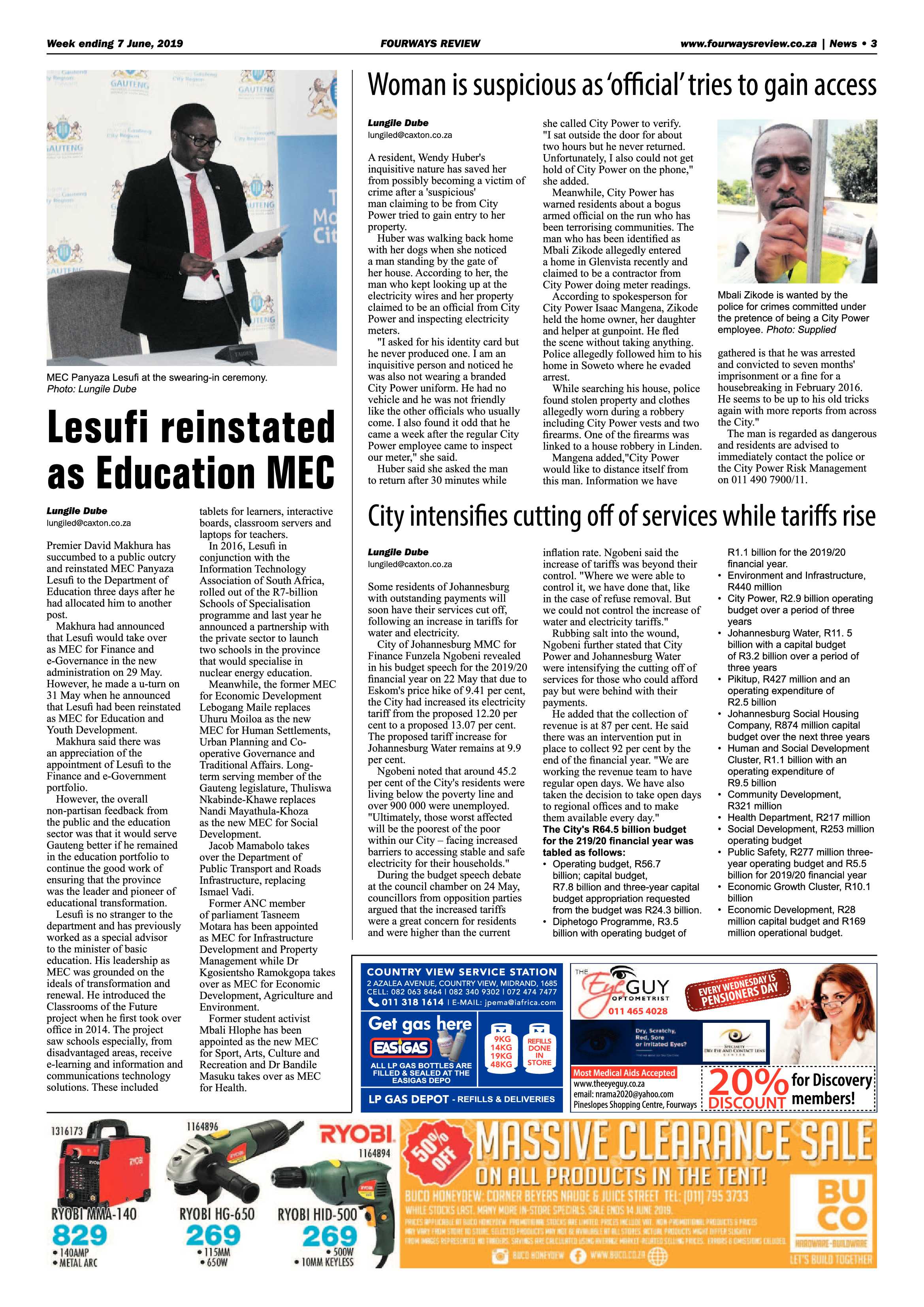 Fourways Review 03 June, 2019 page 3
