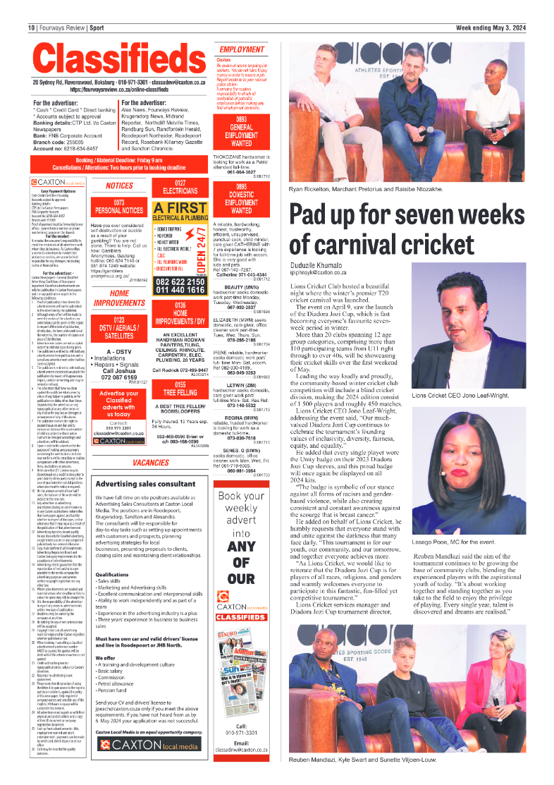 Fourways Review 03 May 2024 page 10