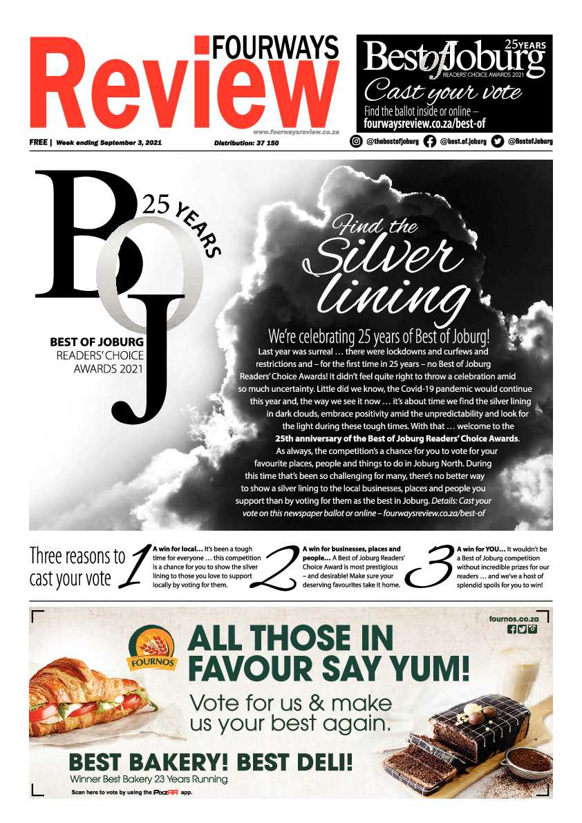 Fourways Review 03 September 2021 page 1