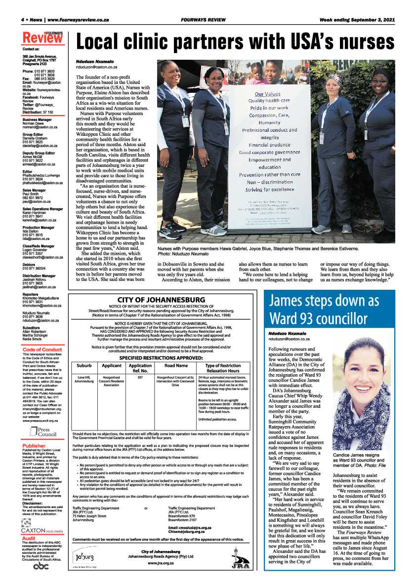 Fourways Review 03 September 2021 page 6