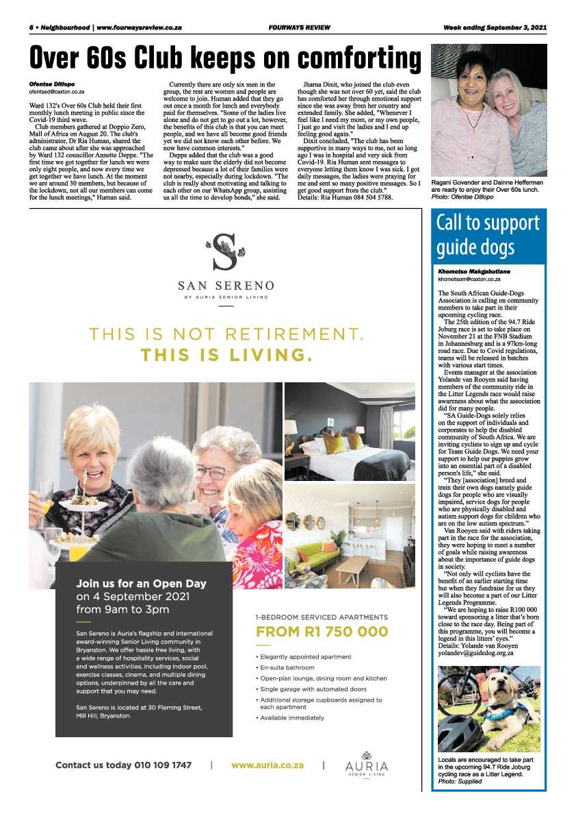 Fourways Review 03 September 2021 page 8