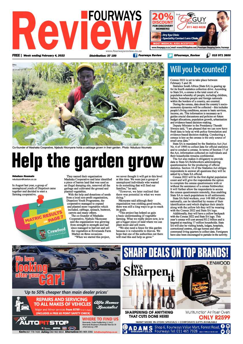 Fourways Review  04 February 2022 page 1