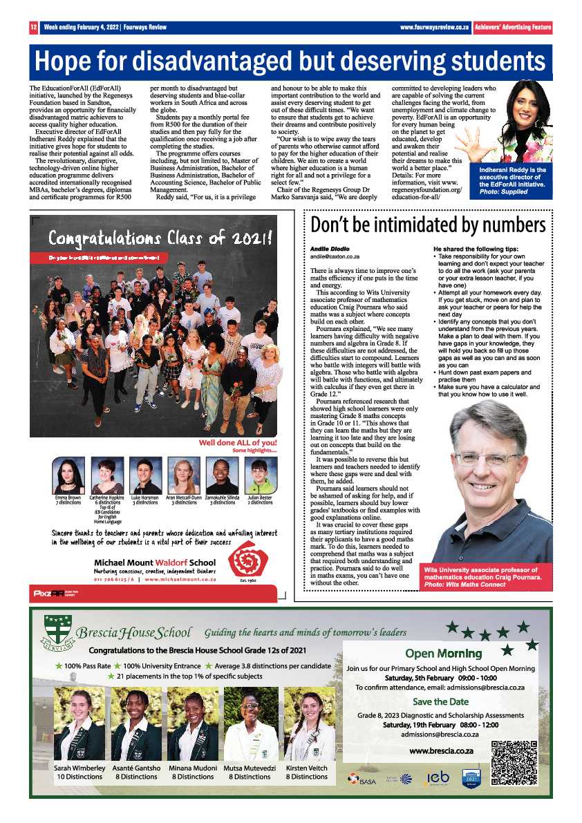 Fourways Review  04 February 2022 page 12