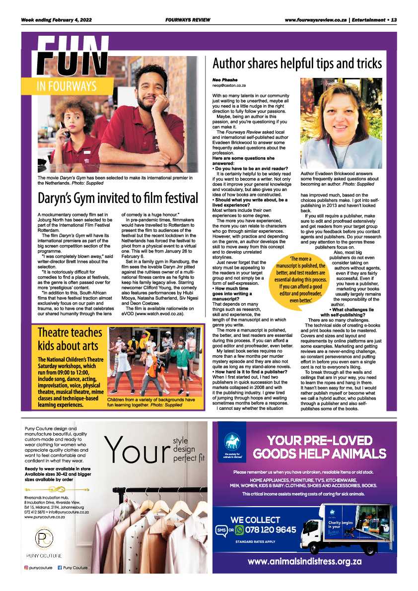 Fourways Review  04 February 2022 page 13