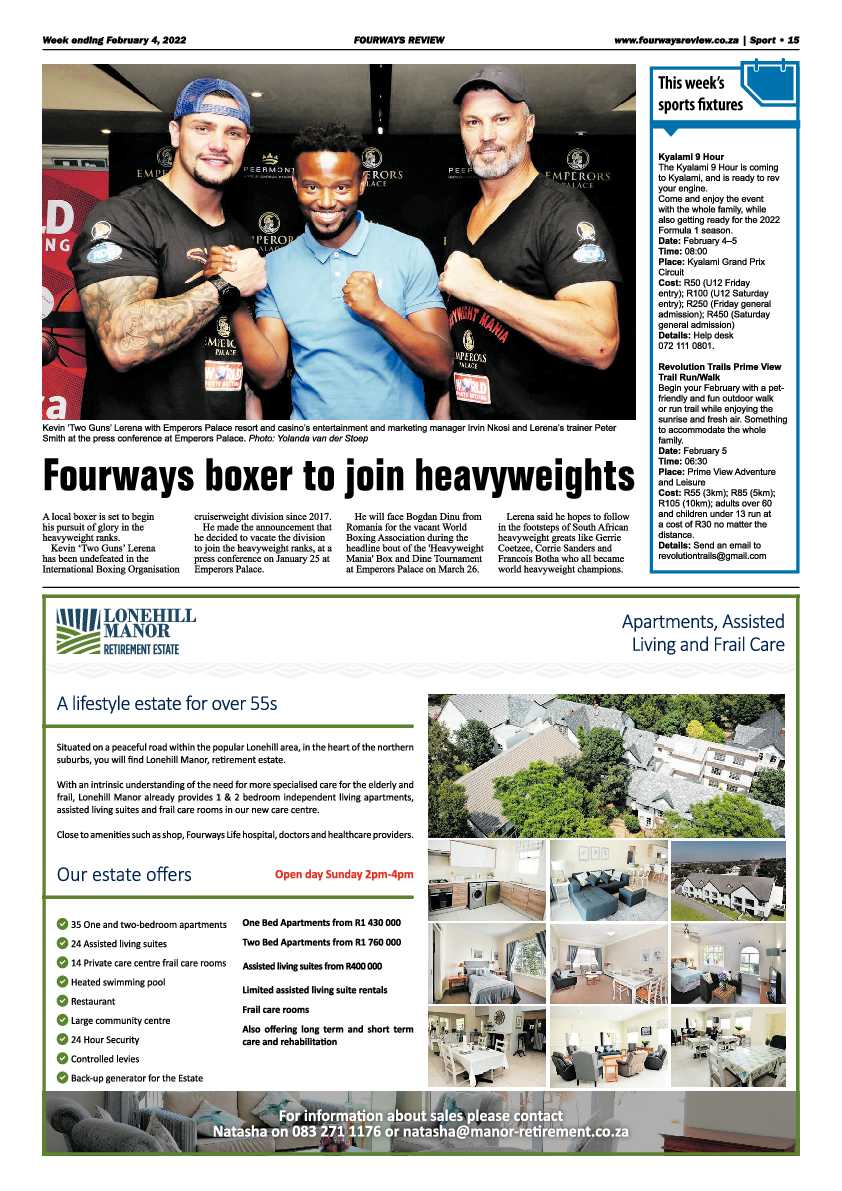 Fourways Review  04 February 2022 page 15
