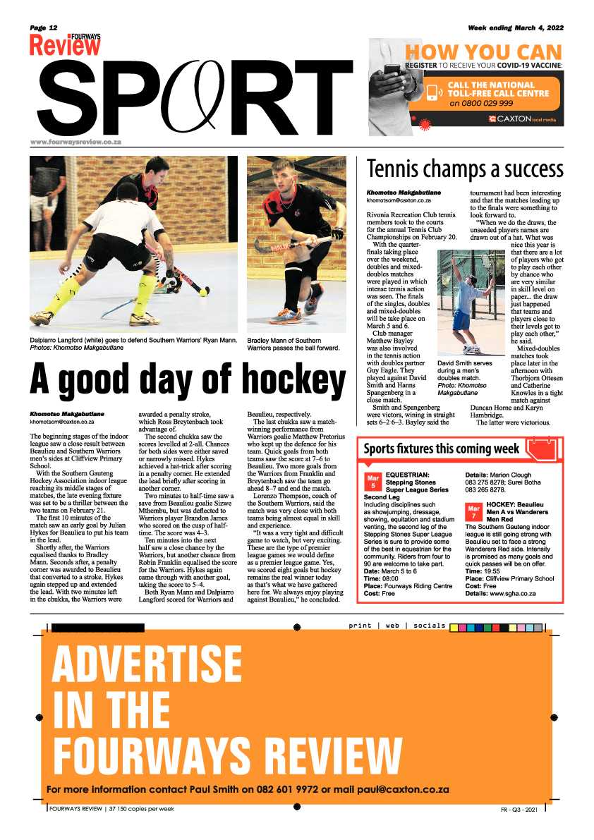 Fourways Review 04 March 2022 page 12