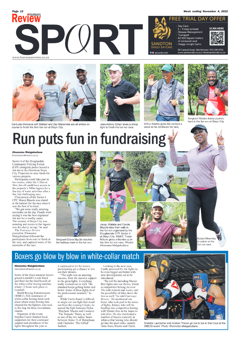 Fourways Review 04 November 2022 page 20