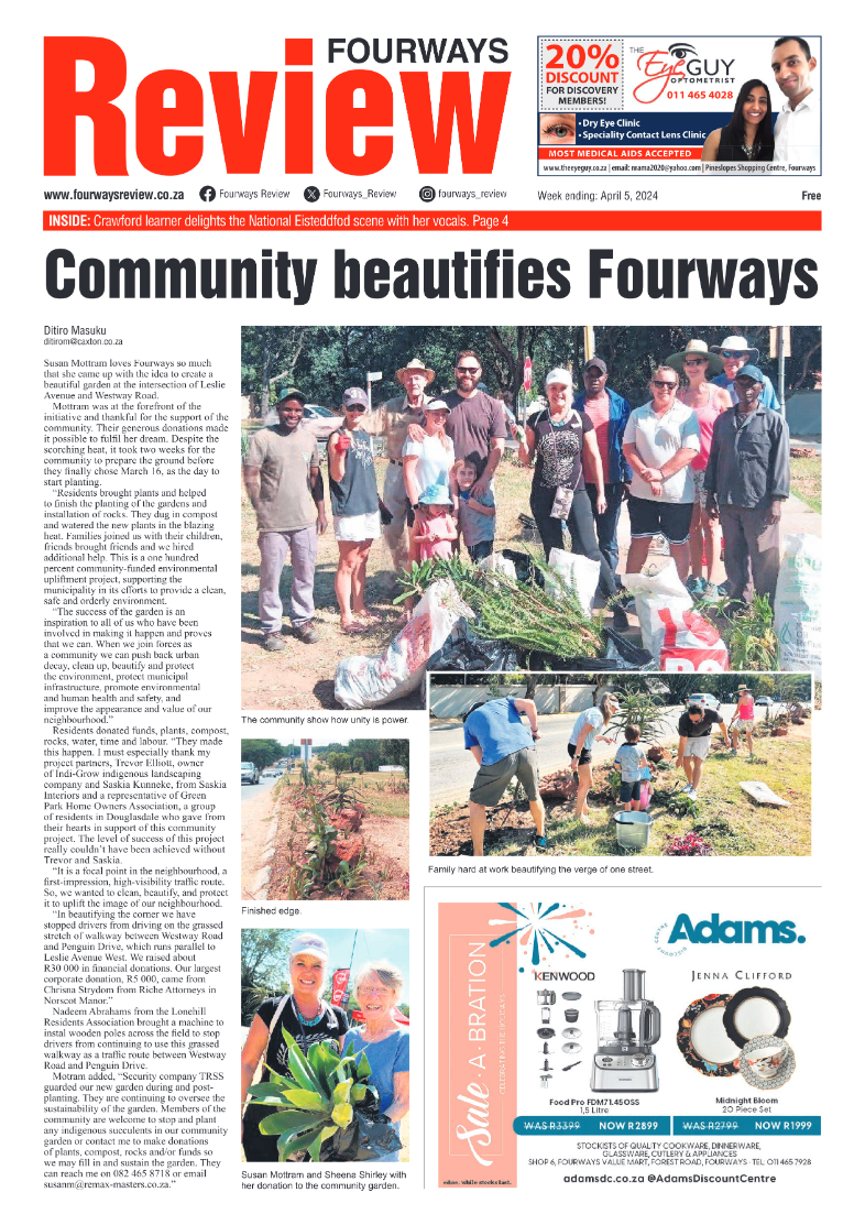 Fourways Review 05 April 2024 page 1