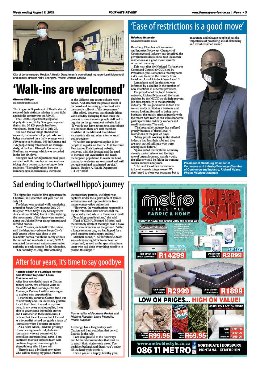 Fourways Review 06 August 2021 page 3