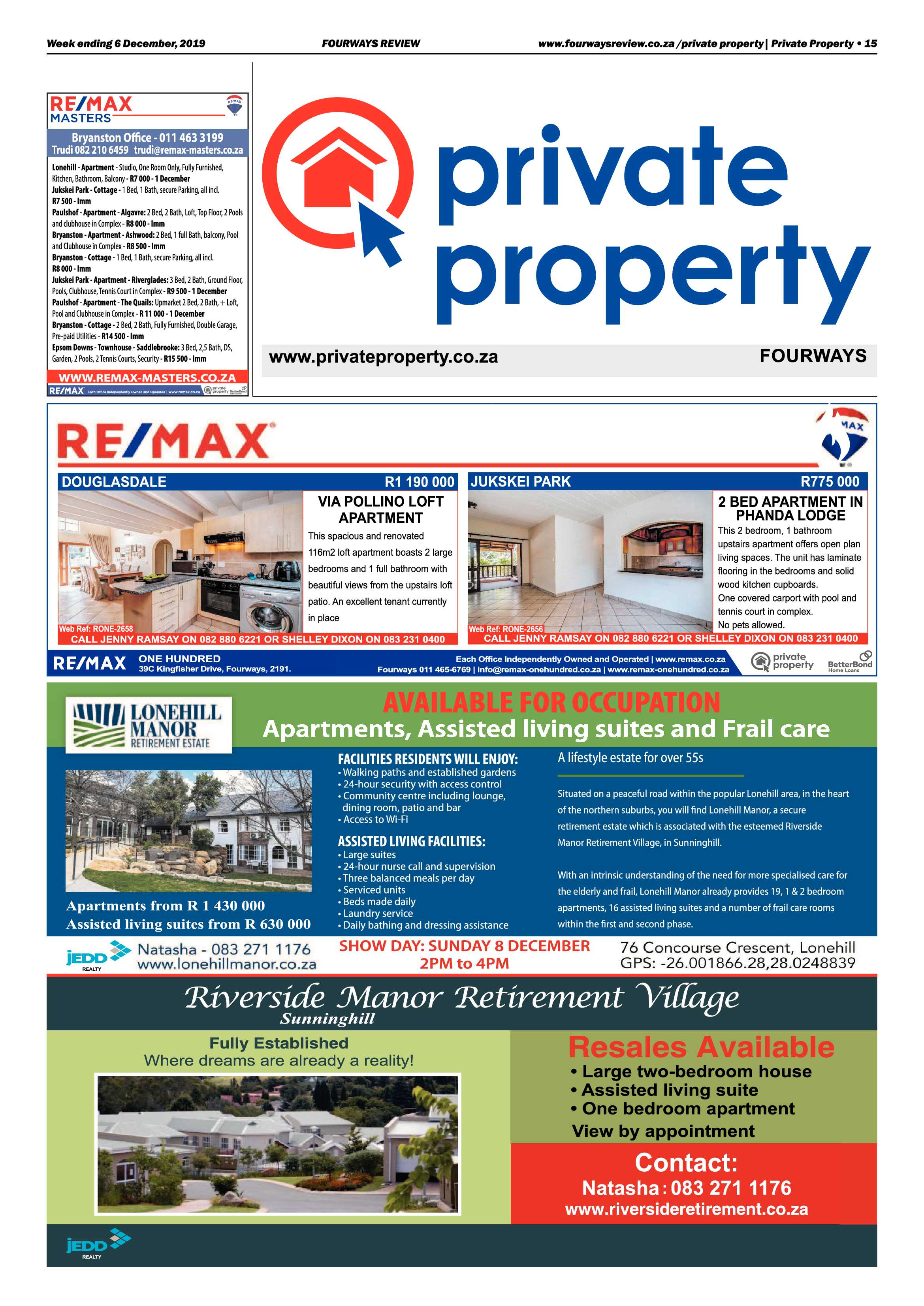 Fourways Review 06 December 2019 page 15