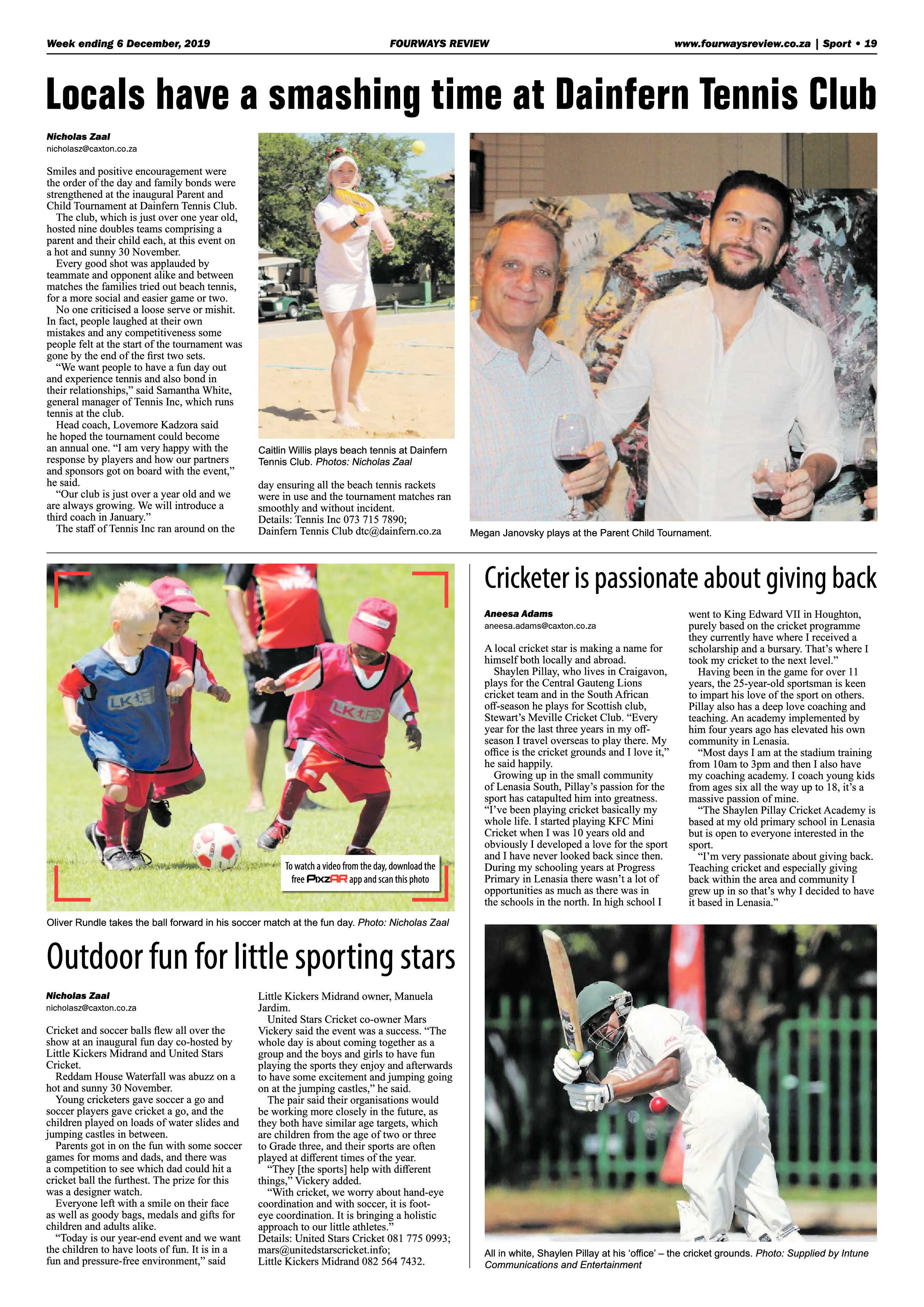 Fourways Review 06 December 2019 page 19