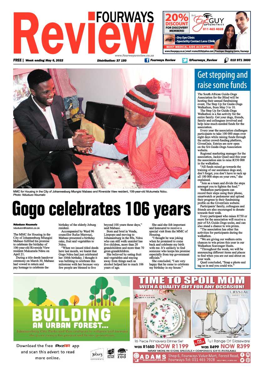 Fourways Review 06 May 2022 page 1