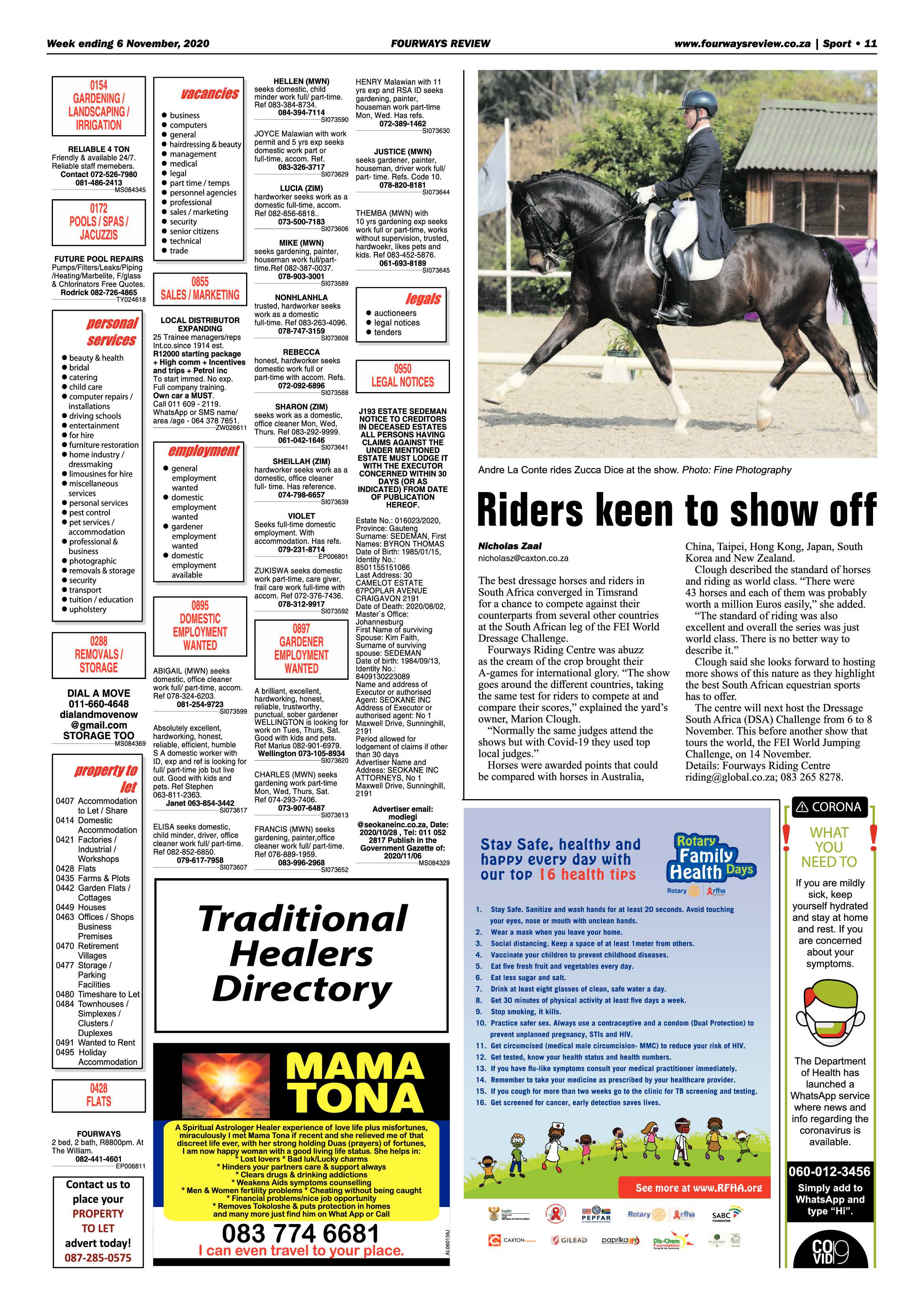Fourways Review 06 November 2020 page 11