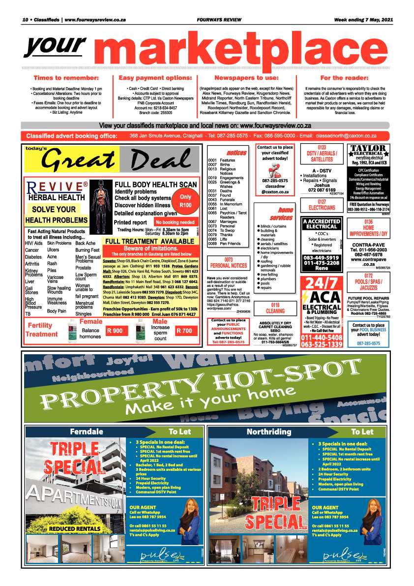 Fourways Review  07 May 2021 page 10