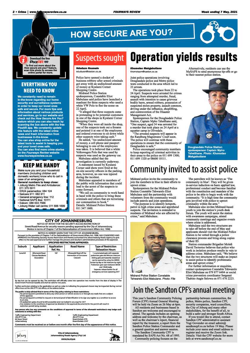 Fourways Review  07 May 2021 page 2